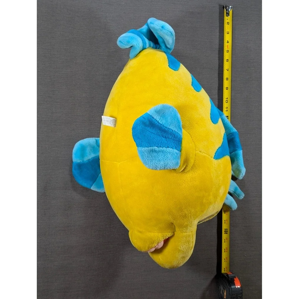 Jumbo Disney Flounder Plush Stuffed Animal Yellow Blue The Little Mermaid 21